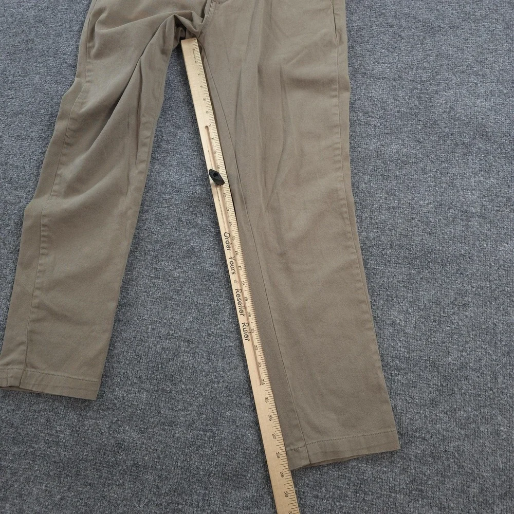 Cove USA Pants Mens 28x29 Beige Stretch Chino Elastic Waist Casual Wear Surf
